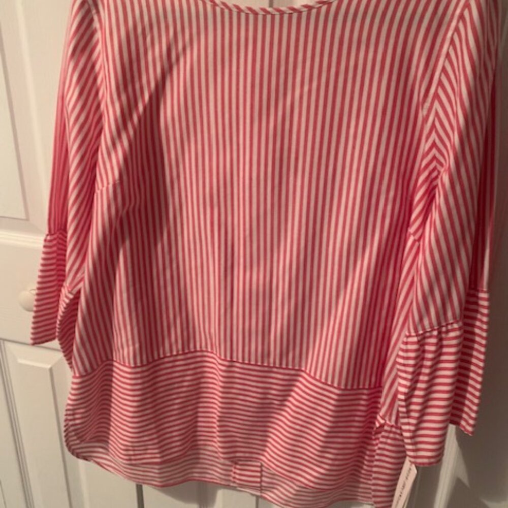 NWT-Foxcroft Striped Blouse! - Picture 4 of 4